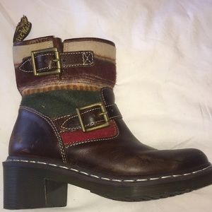 Dr Martens pull on Pendleton biker boot